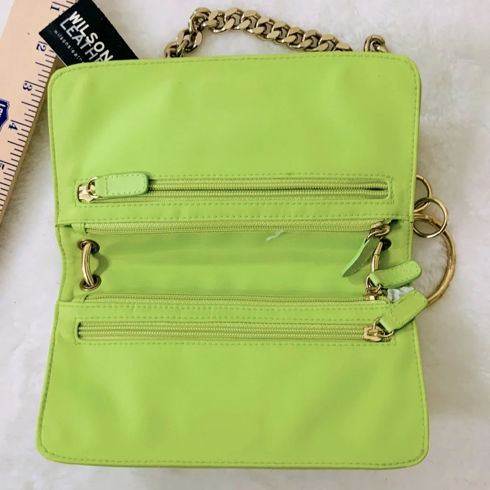Wilsons Leather Chain Strap Shoulder Bag NWT